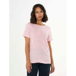 Knowledge Cott Regular Linen Shirt - Parfait Pink