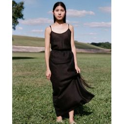 Dydine Linen Skirt - Black