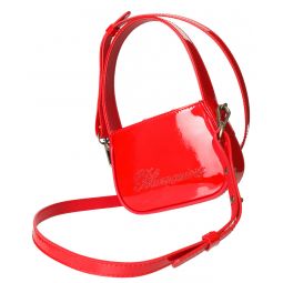 Borsa mini rhinestone logo bag - Red