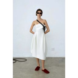 strapless dress - white