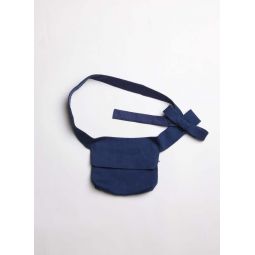 Multi Flow Denim Waist Belt Bicycle Bag - Dark Blue