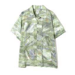 S/S 6 Pocket Shirt - Uneven dye Green