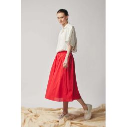 Gathered Skirt - Radish