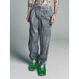 Poly Crinkle Trouser - Grey