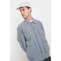 Peach Cloth Shirts Blouson - Light Grey