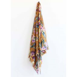 Meadow Orchids Scarf - Golden