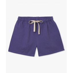 Cotton Seersucker Magic Shorts - Violet