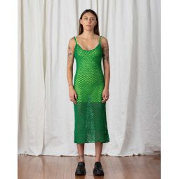 Crochet Dress - Kelly Green