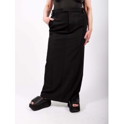 Tailored Midi Skirt in Black by MM6 Maison Margiela
