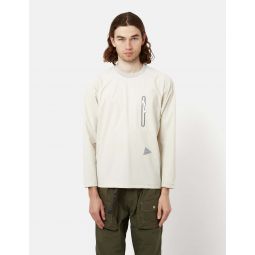 And Wander Cool Touch Pocket Long Sleeve T-Shirt - Beige