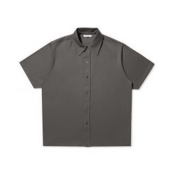 Short Sleeve Jersey Button Up - Pewter
