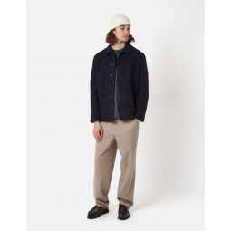 Bhode Chore wool Jacket - Navy Blue