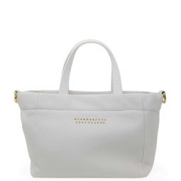 Eva Leather Mini Tote Bag - White