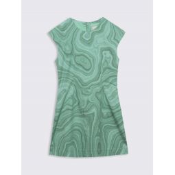 Vima Print Dress - Green Mix