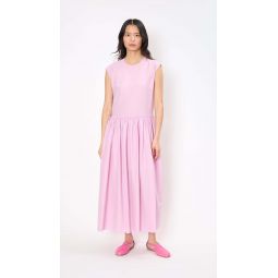 Sleeveless Longuette Dress - Blush Pink