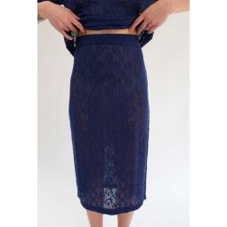 Maria Lace Skirt - Ink