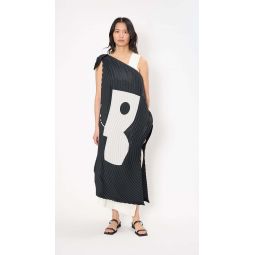 Figure and Ground Dress - White/Black