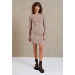 Bec + Bridge Lyla Knit Long Sleeve Mini Dress - Fawn