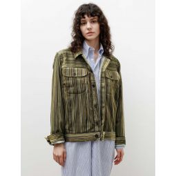 Denim Jacket - Velvet Multi/Green Stripe