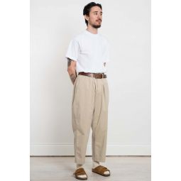 Oxford Pant Paper Touch Cotton - Stone