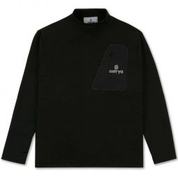 Tessellate Fleece Sweater - BlacK