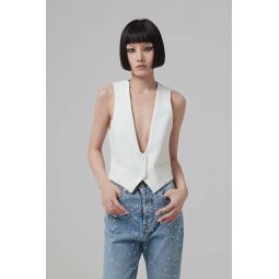 Alexandre Vauthier Couture Edit Vest - Off White