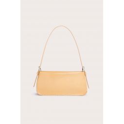 Dulce Long Semi Patent Leather Bag - Biscuit