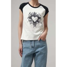 We11done Heart Graphic T-shirt