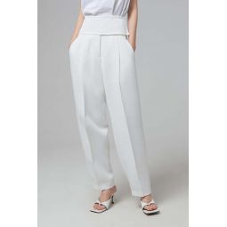 TROUSER Q 07 AW 20 - FLUID VISCOSE AND NYLON