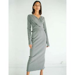 Saloma II Wrap Dress - Grey