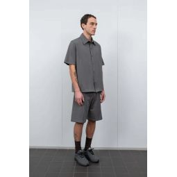 SS Jersey Button Up - Pewter