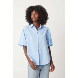 Shannon S/S Cotton Shirt - Sail Blue