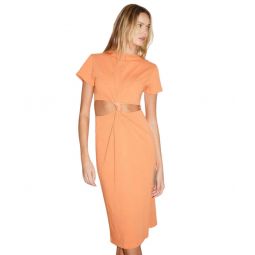 Mayer Tee Heavy Slub Dress - Orange
