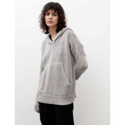 Cool Tricot Hooded Sweater - Pearl Grey