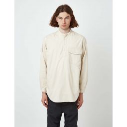 TAKIBI Light Ripstop Pullover Sweatshirt - Ecru