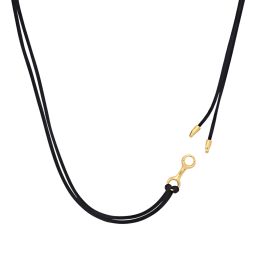 20mm Double Beam Link on Silky Cord Necklace