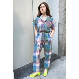 Ray Jumpsuit - Watercolor Chex