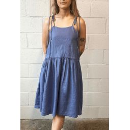 Tig Dress - Periwinkle Blue Linen