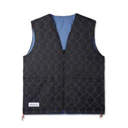 Chainlink Reversible Puffer Vest - Black/Slate
