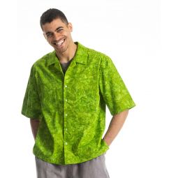 Aloha Shirt - Green Marble