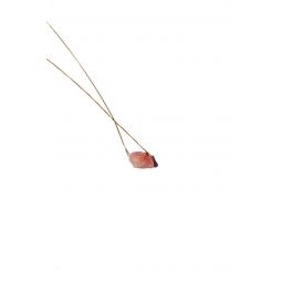 Seree Bunny Agate Pendant Necklace - Pink