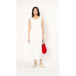 Cotton and Lace Dress - White