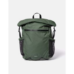 Nils Recycled Rolltop Backpack - Dawn Green