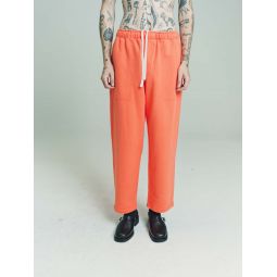 Flame Heavyweight Jersey Sweatpants - Orange