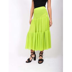 Cascades Skirt 1 in Lime by CFCL