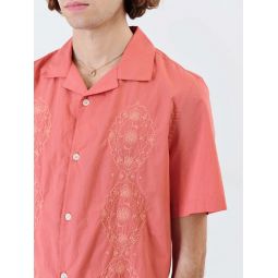 Didcot S S Shirt - Coral Trio