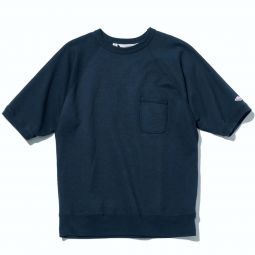 Short Sleeve Reach Up Sweatshirt - Navy