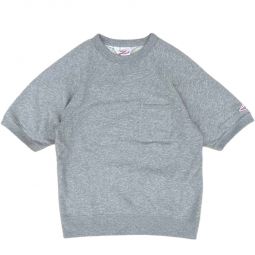Short Sleeve Reach Up Sweatshirt - Grey Heather