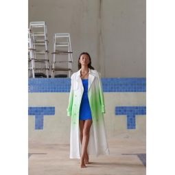 Beatrix Trench Coat - Lime Ombre