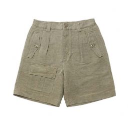Heavy Linen Shorts - Grey